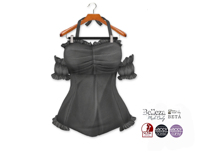 {amiable}Mesh Halter Neck Off Shoulder Swimming Suits06