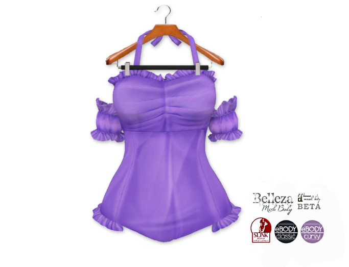 {amiable}Mesh Halter Neck Off Shoulder Swimming Suits07