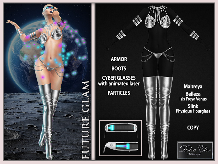 FUTURE GLAM SILVER BIKINI ARMOR OUTFIT [DEMO] 
