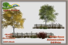 Lady's Garden - Wicker fence - Autumn colors 2-6 Prim