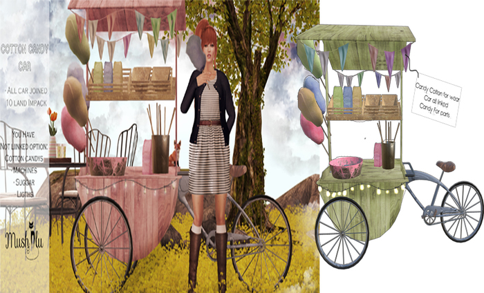 Cotton Candy Car Green