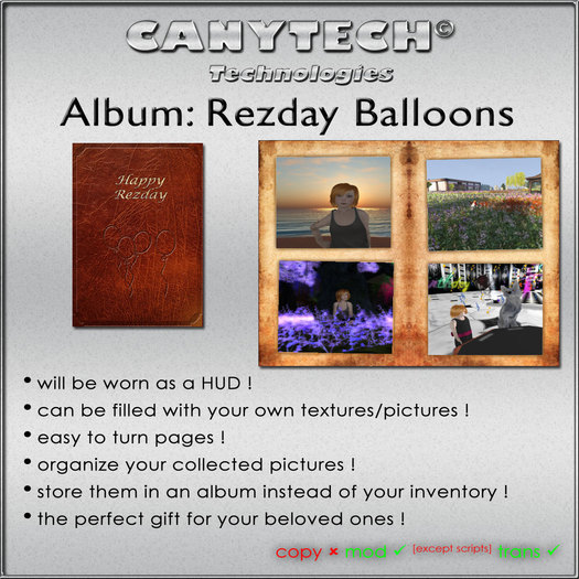 Canytech Album Rezday Balloons - [boxed]