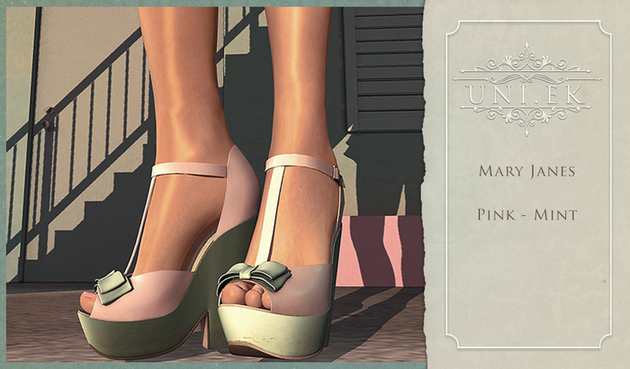 Mary Janes (Pink Mint)