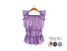 {amiable}Mesh Shirred Flared Cotton Tank Top04