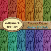 *Wallflowers* Abstract Cotton - Design 2 - Dark