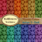 *Wallflowers* Abstract Cotton - Design 1 - Dark