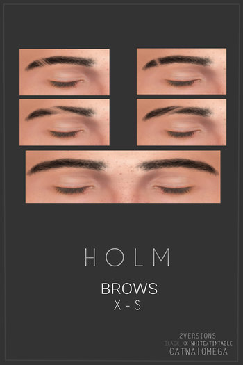 H O L M - X - S - Brows FATPACK [B/T] [CATWA/OMEGA] [Wear Me]