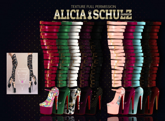 [Alicia Schulz] Texture for [WY] Full Perm 115 strappy boots 3
