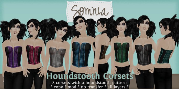 .: Somnia :. Houndstooth Corsets 