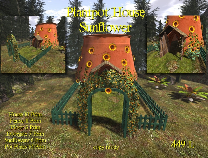 *UI* Plantpot House Sunflower v