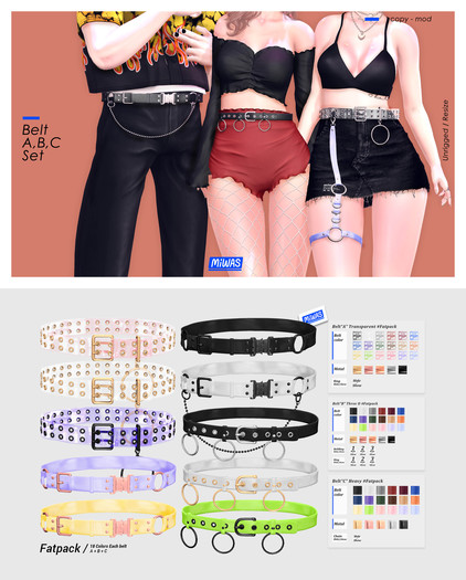 MIWAS / Belt "A,B,C" #FULL SET