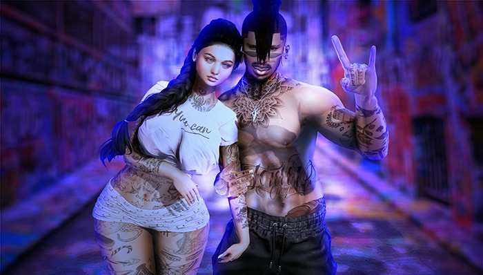 Rock friends Pose [VOGUE HUD] UnPack / Poses (Add me)