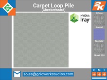 Carpet Multi Level Loop Pile Checkerboard