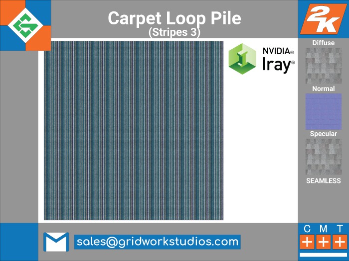Carpet Loop Pile Stripes 3