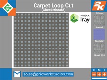 Carpet Loop And Cut Checkerboard 1