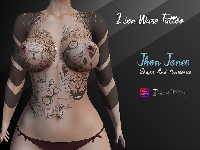 [ Jhon Jones ] Lion Wars Tattoo