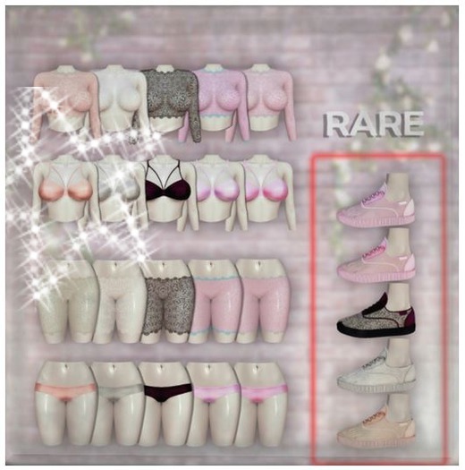 NIU-Lace set bra (abricot)