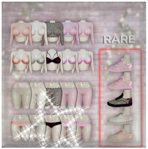 NIU- Lace set panties (black)