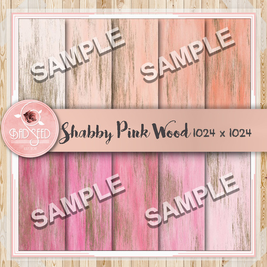 Shabby Pink Wood