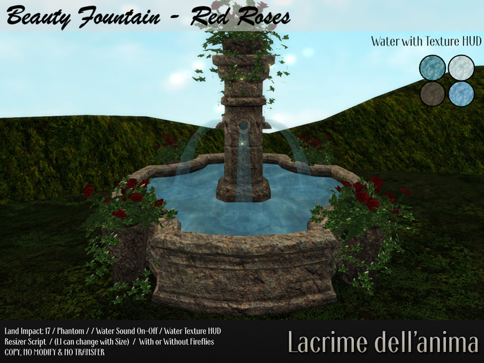 Beauty Fountain - Red Roses