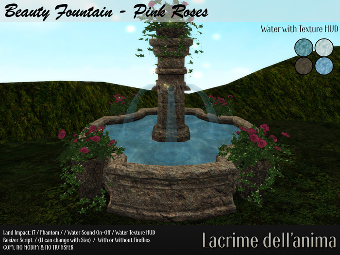 Beauty Fountain - Pink Roses