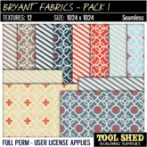 Tool Shed - Bryant Fabrics - Pack 1