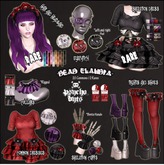 .{PSYCHO:Byts}. Dead Claudia - Tights+Shoes RED (SH)-BOX