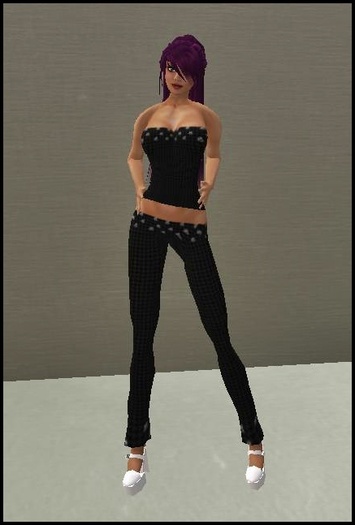 Black Bling Pant Outfit