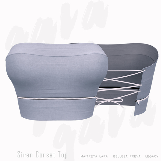 Gaia - Siren Corset Top SKY