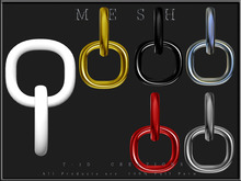 T-3D Creations [ Chain 002 - 2 Rings ] Micro and Regular MESH - Full Perm