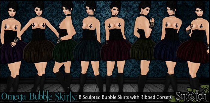 :::Sn@tch Omega Bubble Skirts:::