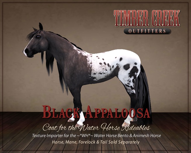 [Timber Creek] Black Appaloosa Coat-Boxed