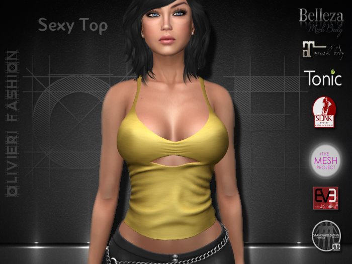 RUBY TOP SEXY - YELLOW