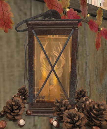 Stag Head Lantern/handle down