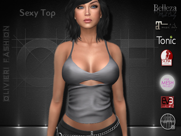 RUBY TOP SEXY - GREY