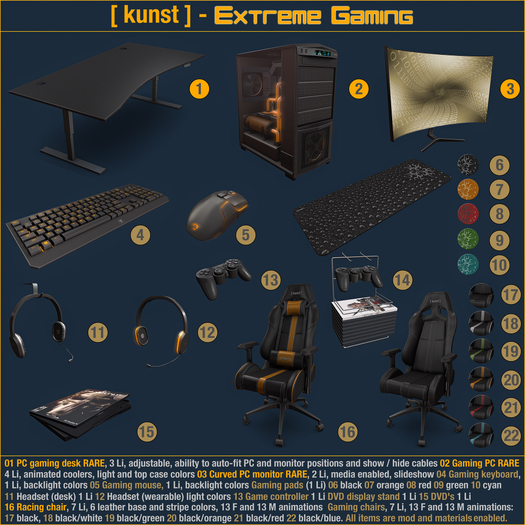 .06 [ kunst ] - Gaming pad / black