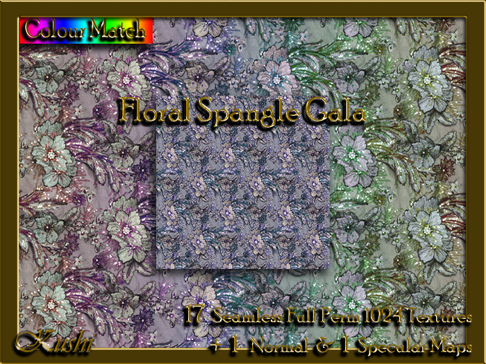 Floral Spangle Gala Textures