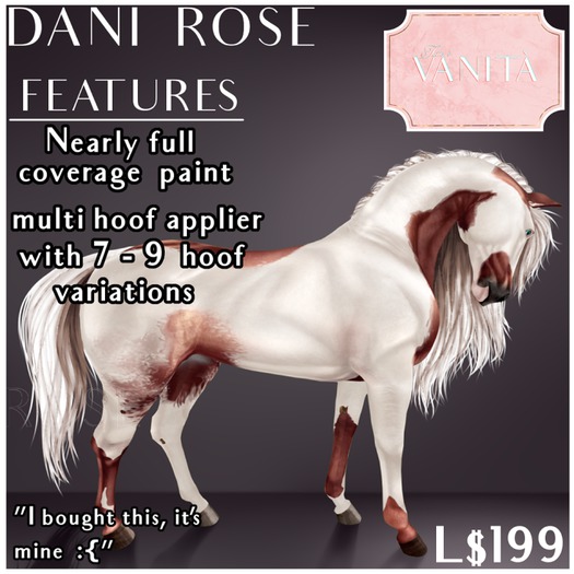 TEEGLEPET SKIN: Dani paint ROSE