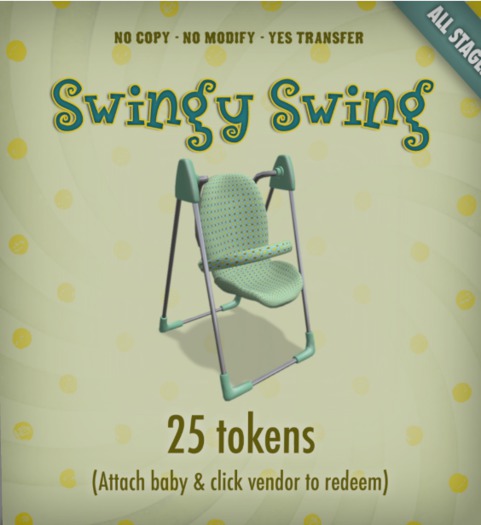 Token Toys - Smart Toys Zooby Swing Green Polka
