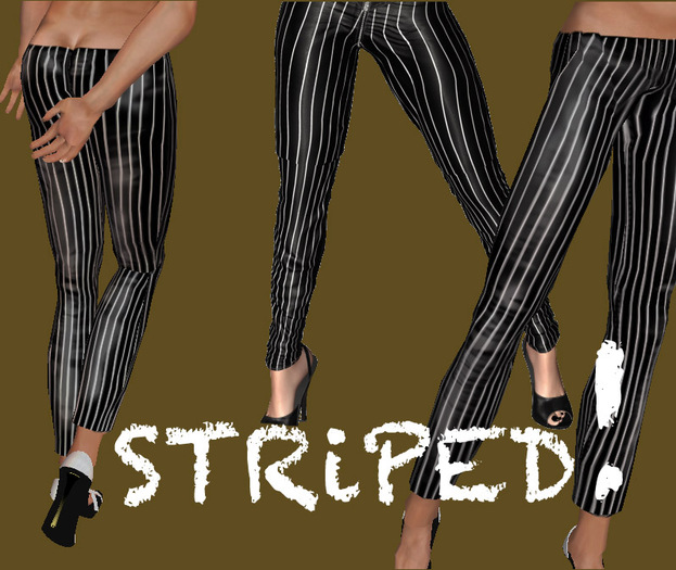 Striped !  white + grey XSL