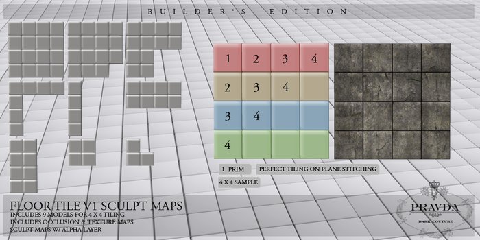 * PRAVDA - DC * - Floor Tile V1 Builders' Set Sculpt Maps