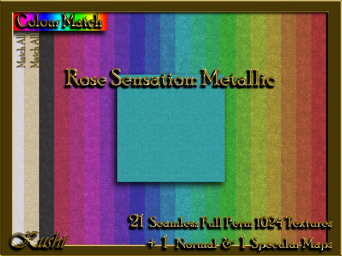 Rose Sensation Metallic Solids Textures