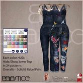 Baiastice_Denim Overalls-Midnight