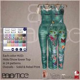 Baiastice_Denim Overalls-Green