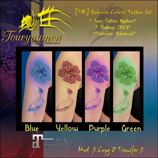 [TR] Sakura Colors Tattoo Set