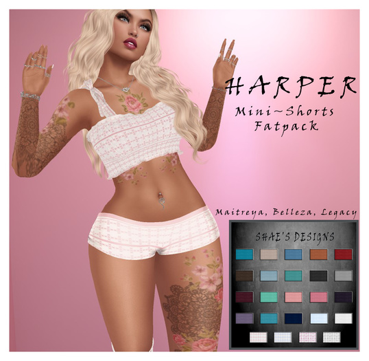 *Shae's Harper Shorts  FATPACK