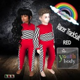 ((RBS)) Racer TrackSuit (RED) BEBE YOUTH