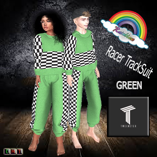 ((RBS)) Racer TrackSuit (GREEN) TWEENSTER (WEAR)