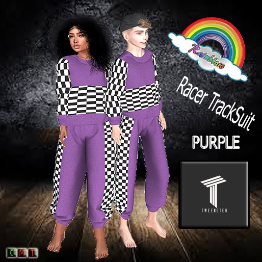 ((RBS)) Racer TrackSuit  (PURPLE) TWEENSTER(WEAR)