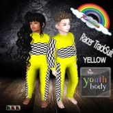 ((RBS)) Racer TrackSuit (YELLOW) BEBE YOUTH 